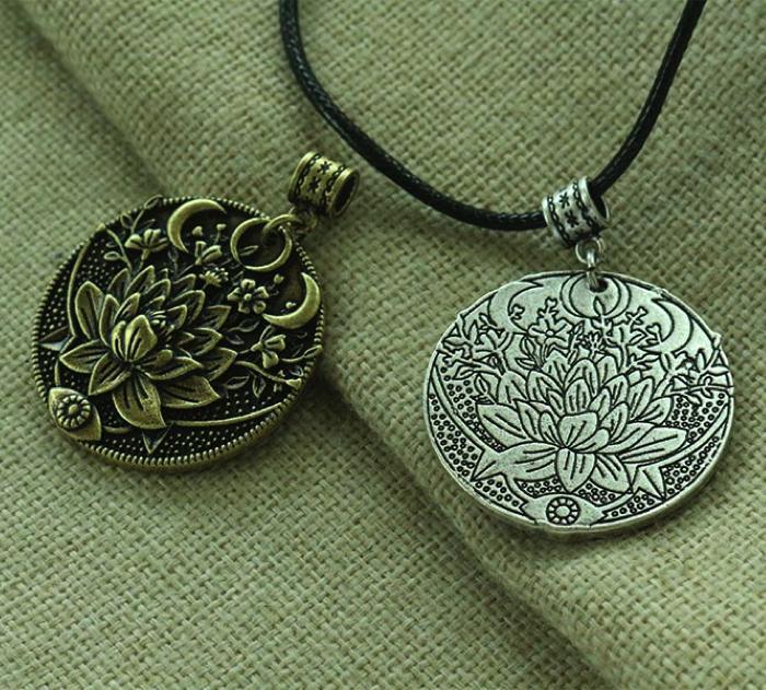 Lotus Midnight Bloom Necklace-Your Soul Place