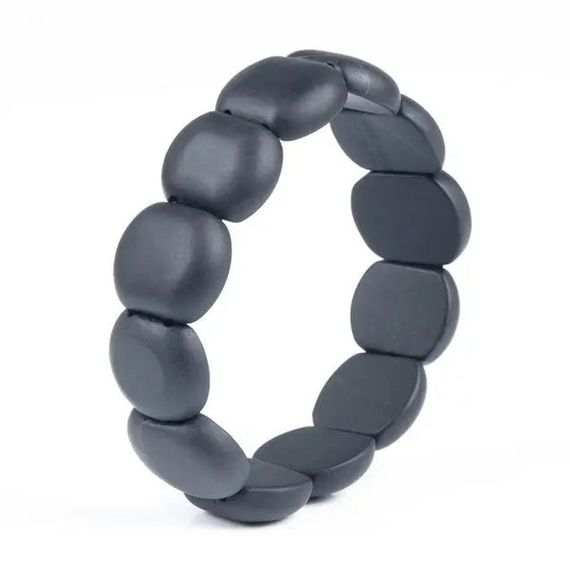 Natural Black Bian Stone Bracelet-Your Soul Place