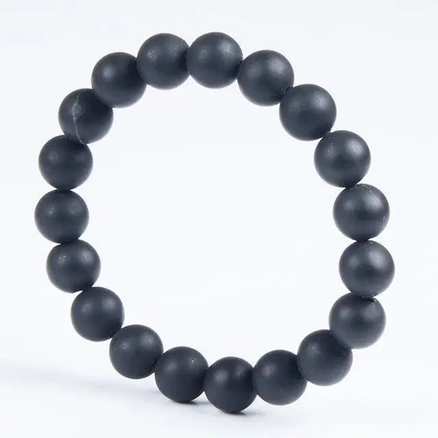 Natural Black Bian Stone Bracelet-Your Soul Place