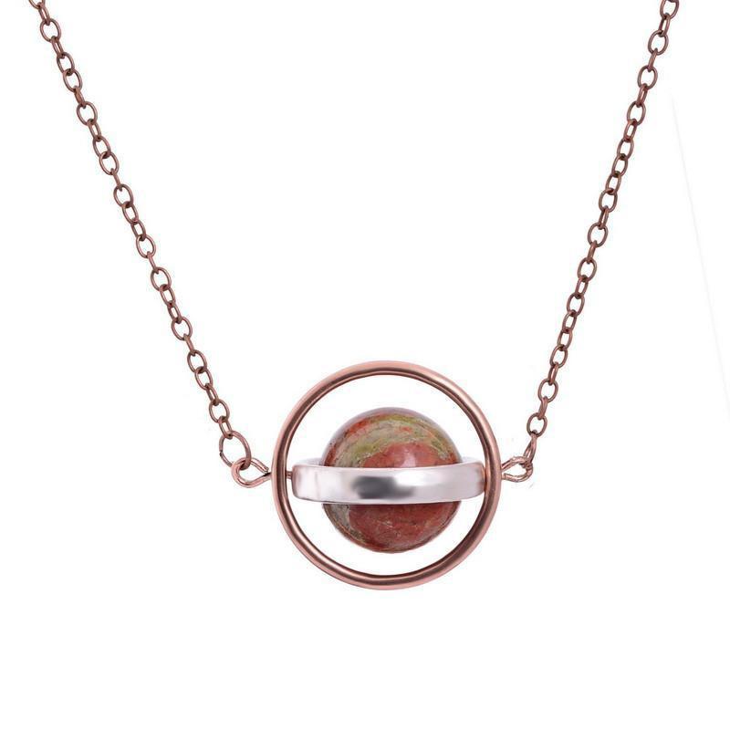 Natural Stone Planets Necklace-Your Soul Place