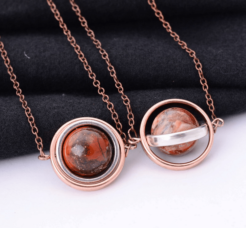 Natural Stone Planets Necklace-Your Soul Place
