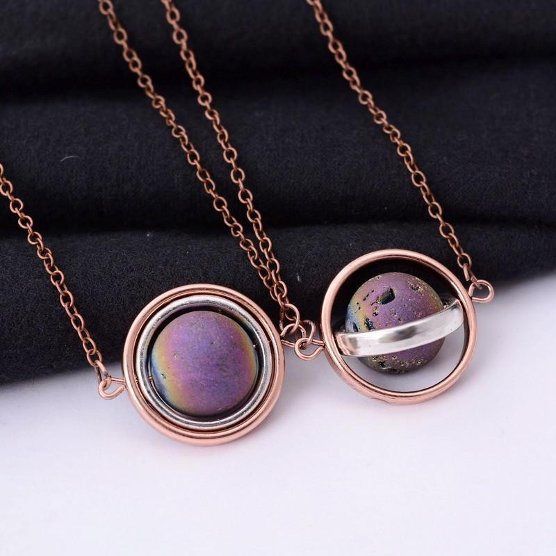 Natural Stone Planets Necklace