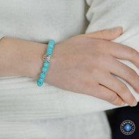 Thumbnail for Natural White Turquoise Chakra Bracelet for Pet Lovers