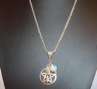 Thumbnail for Pentagram, Goddess & Moonstone Necklace-Your Soul Place