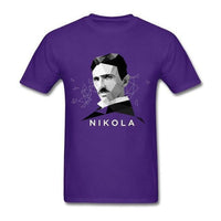 Thumbnail for Nikola Tesla Geometric Abstract Shirt-Your Soul Place
