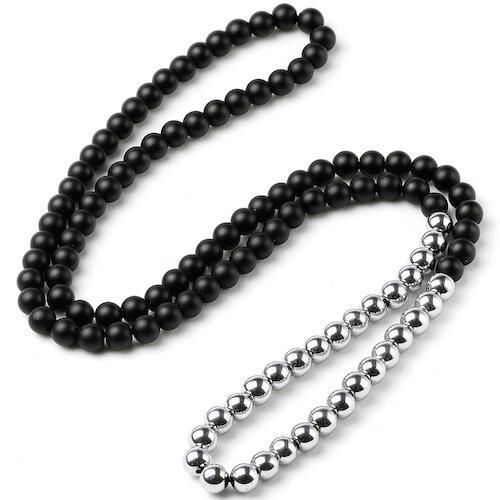 Onyx and Hematite Balancing Protection Necklace-Your Soul Place