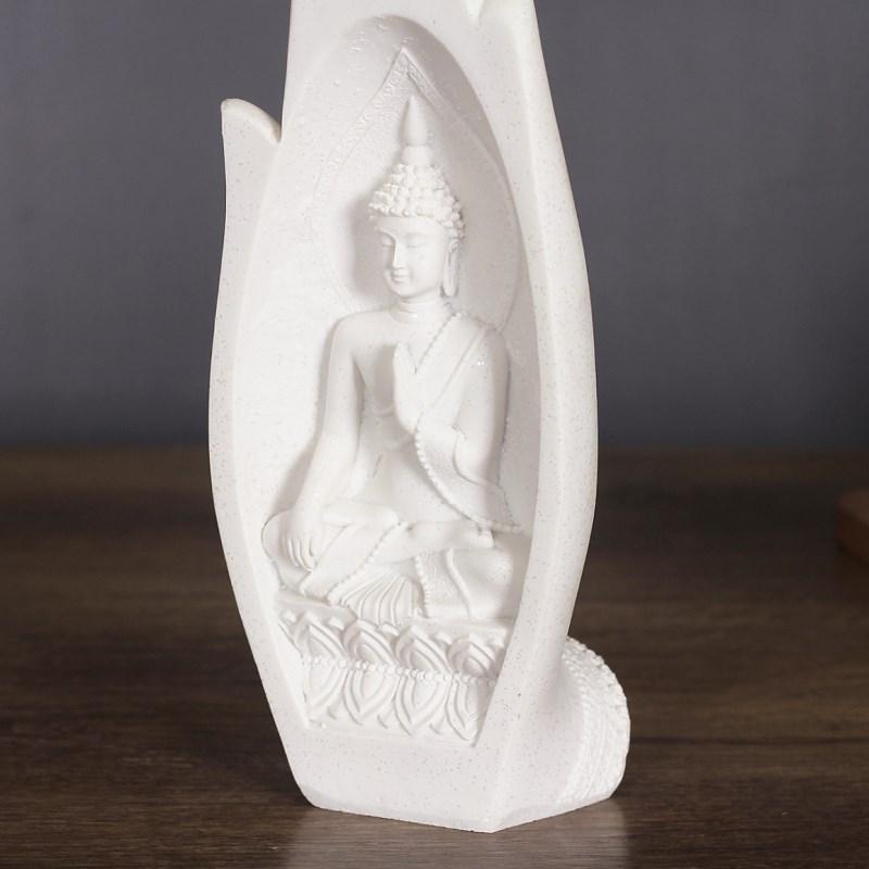 Prayers of Buddha 2-Piece Sandstone Statue-Your Soul Place