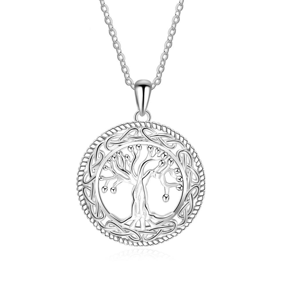 Celtic Dome Tree of Life Sterling Silver Necklace-Your Soul Place