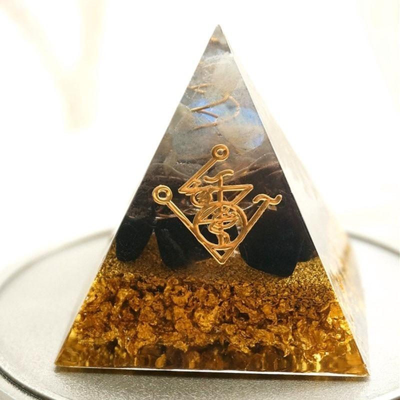 Cleansing Black Obsidian Orgonite Pyramid-Your Soul Place