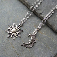 Thumbnail for Vintage Sun and Moon Necklace Set-Your Soul Place