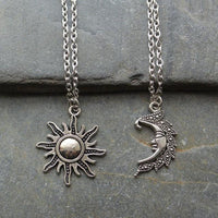 Thumbnail for Vintage Sun and Moon Necklace Set-Your Soul Place