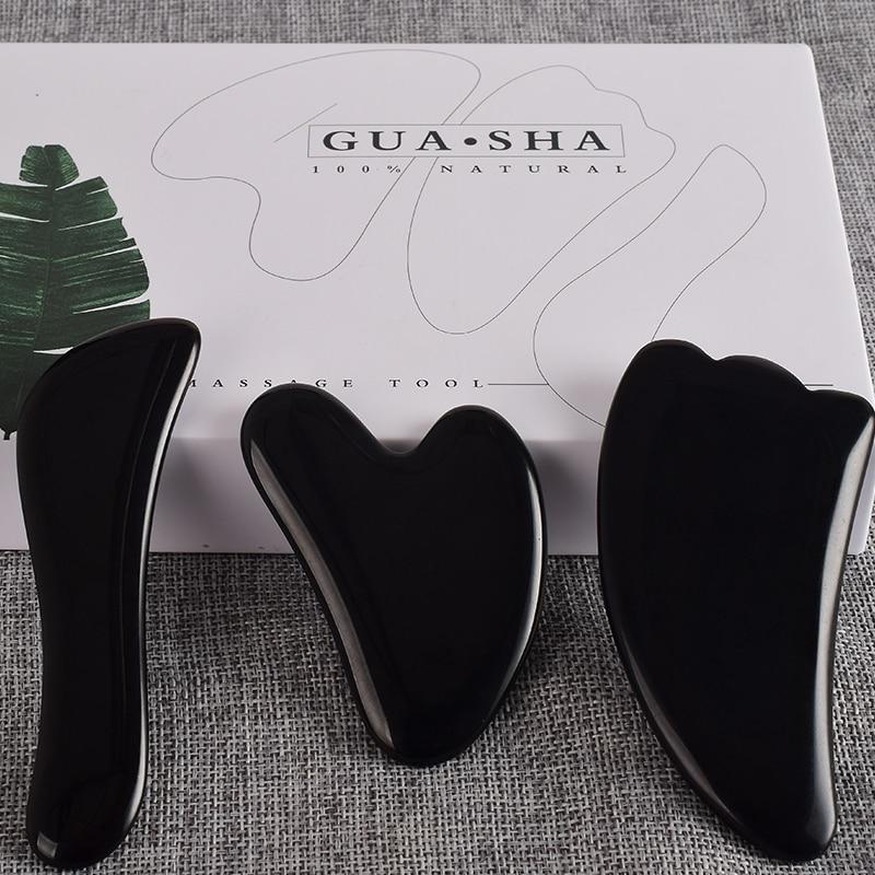 Natural Black Obsidian Body Gua Sha-Your Soul Place