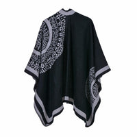 Thumbnail for Warm and Cozy Geometric Poncho-Your Soul Place