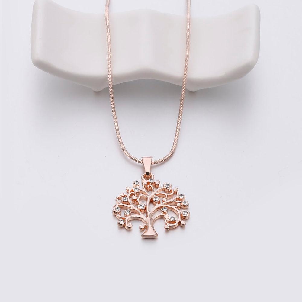 Crystal Studded Tree Of Enlightenment Necklace-Your Soul Place