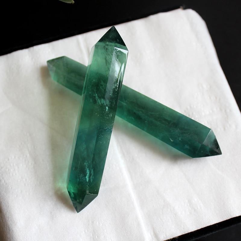 Natural Green Fluorite Double Pointed Crystal-Your Soul Place