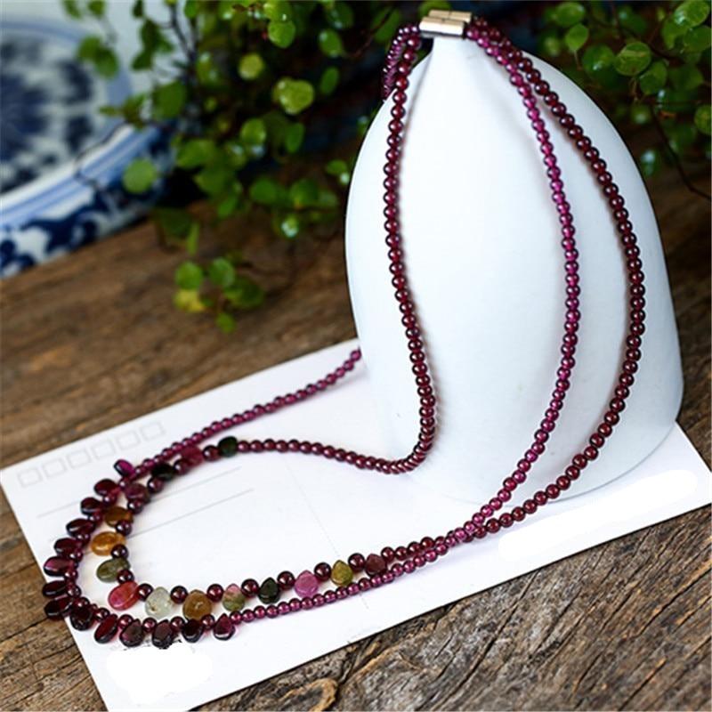 Handmade Boho Red Garnet Necklace-Your Soul Place