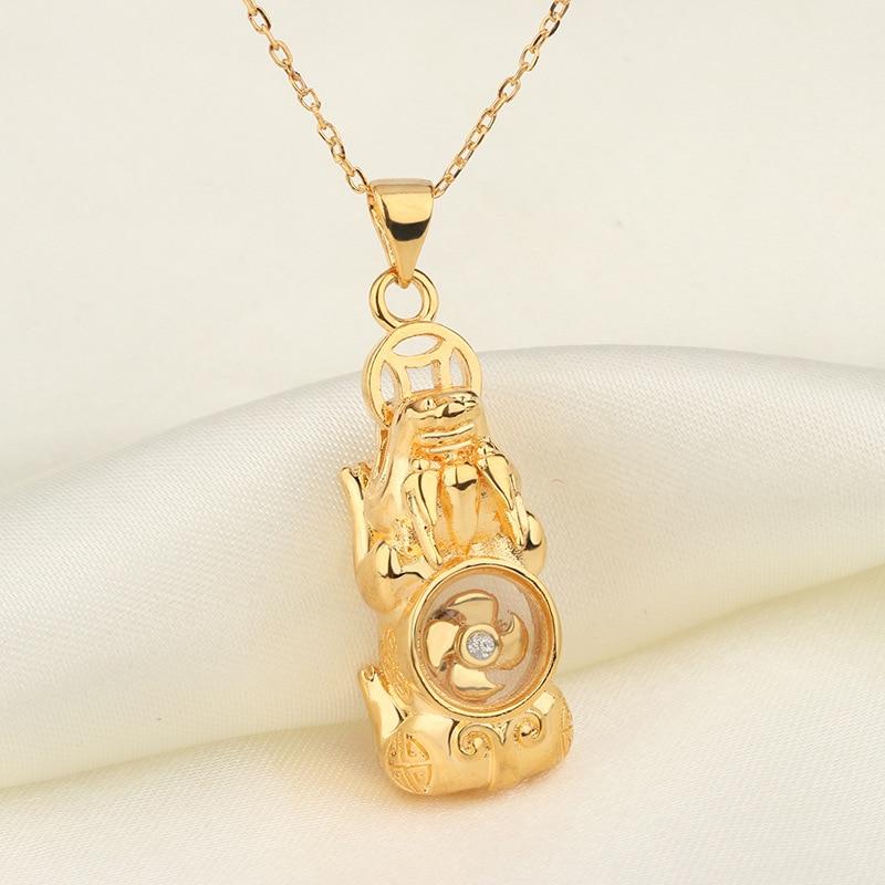 Lucky Rotating Windmill Gold Pixiu Necklace-Your Soul Place