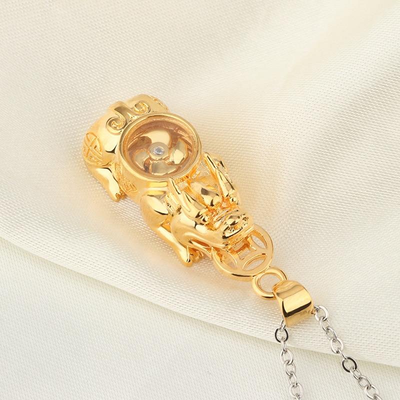 Lucky Rotating Windmill Gold Pixiu Necklace-Your Soul Place