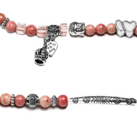 Thumbnail for Natural Rhodochrosite Beads Mala Bracelet-Your Soul Place
