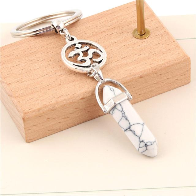 Life Force Om Crystal Keychain-Your Soul Place