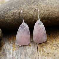 Thumbnail for Self-care and Healing Rose Quartz Earrings-Your Soul Place