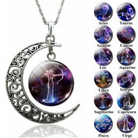 Thumbnail for Stellular Constellation Crescent Moon Necklace-Your Soul Place