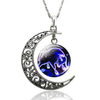 Thumbnail for Stellular Constellation Crescent Moon Necklace