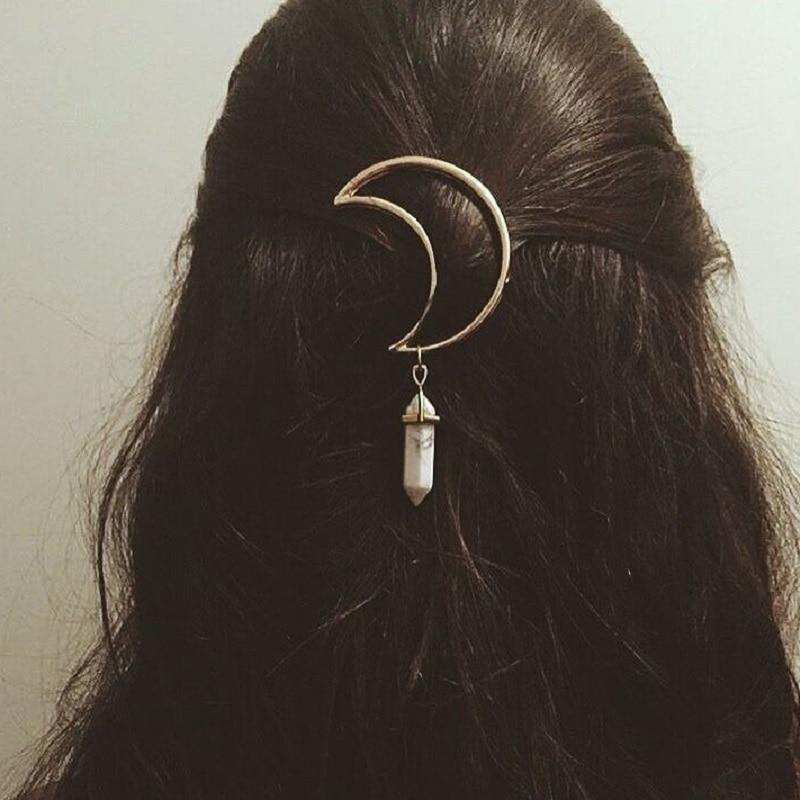 Beautiful Boho Crescent Moon Hair Clip - Your Soul Place