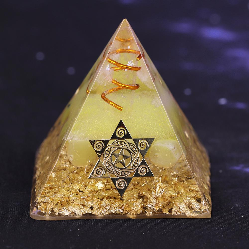 Wealth and Prosperity Ceregat Orgonite Pyramid-Your Soul Place