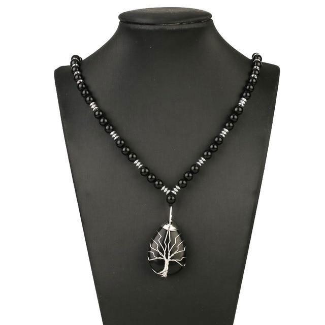 Tree of Life X Chakra Stone Pendant Necklace-Your Soul Place
