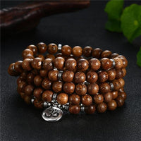 Thumbnail for 108 Wooden Beads Mala Bracelet X Lotus / Flower of Life / OM / Buddha-Your Soul Place