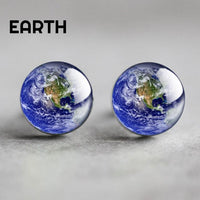 Thumbnail for Solar System Planet Glass Stud Earrings-Your Soul Place