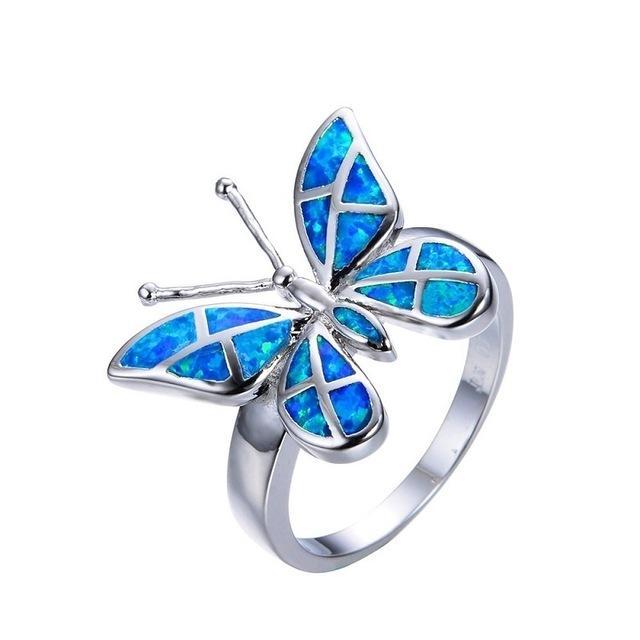 Fire Opal Butterfly Ring-Your Soul Place
