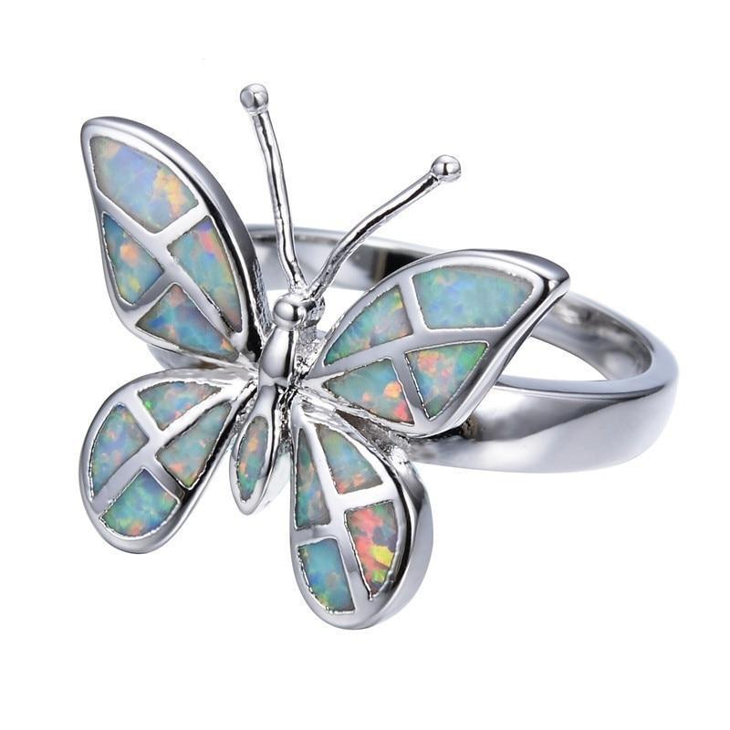 Fire Opal Butterfly Ring-Your Soul Place
