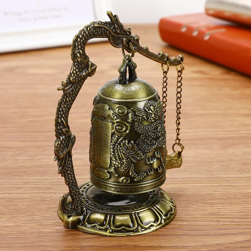 Carved Dragon Tibetan Temple Bell Statue-Your Soul Place