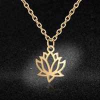 Thumbnail for Spiritual Stainless Steel Necklace - Lotus / OM / Hamsa Hand / Tree of Life / Dream Catcher
