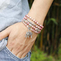 Thumbnail for Natural Rhodochrosite Beads Mala Bracelet-Your Soul Place