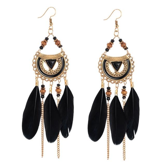 Ethnic Boho Dreamcatcher Tassel Earrings - Your Soul Place