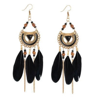 Thumbnail for Ethnic Boho Dreamcatcher Tassel Earrings - Your Soul Place