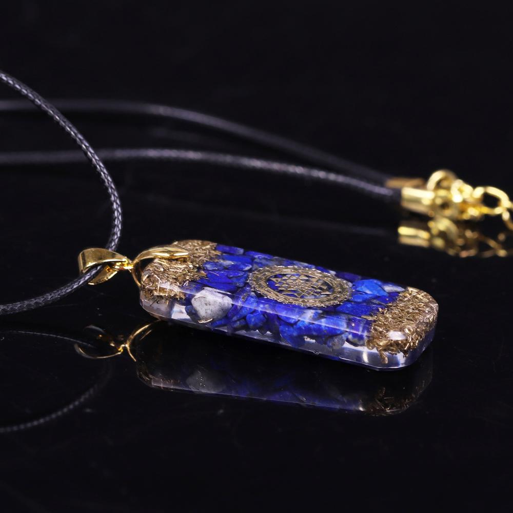 Natural Lapis Lazuli Reiki Orgonite Necklace-Your Soul Place