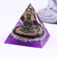 Thumbnail for Healing and Grounding Buddha Orgonite Pyramid-Your Soul Place