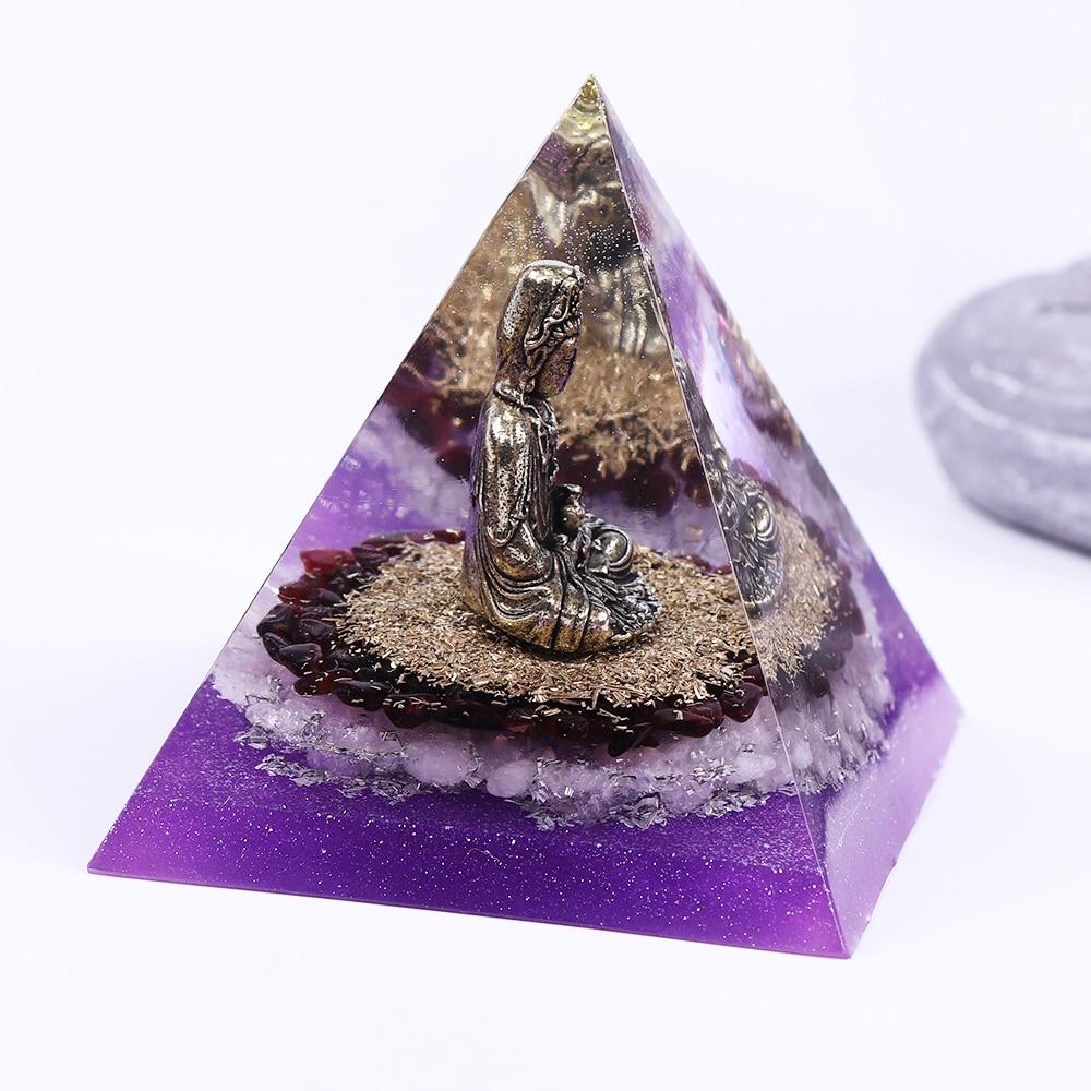 Healing and Grounding Buddha Orgonite Pyramid-Your Soul Place