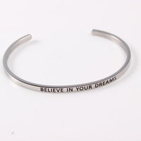 Thumbnail for Positive Inspirational Quote Stainless Steel Bangle Bracelet - 2