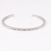 Thumbnail for Positive Inspirational Quote Stainless Steel Bangle Bracelet - 2