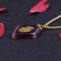 Thumbnail for Natural Garnet Orgonite Revitalizing Necklace-Your Soul Place