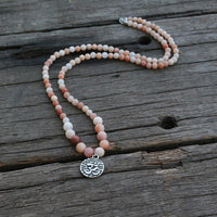 Thumbnail for Natural Pink Aventurine Japamala Beads-Your Soul Place