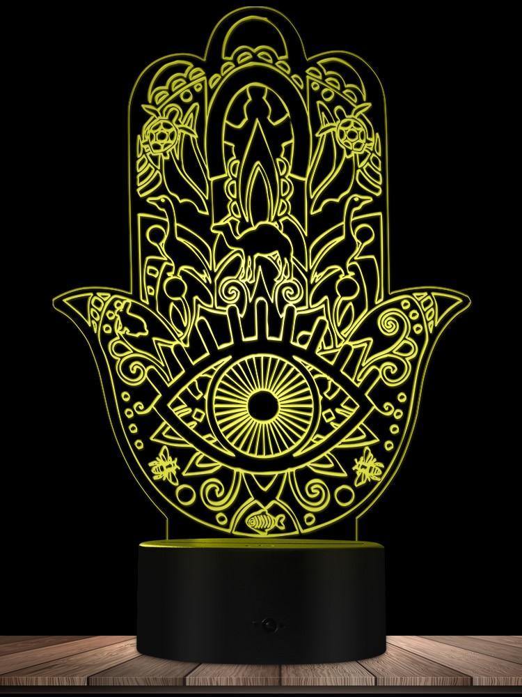 3D Hamsa Hand Desk Lamp-Your Soul Place