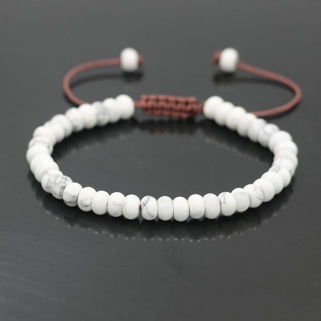 Natural Stone Beads Lucky Rope Bracelet