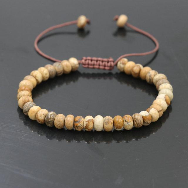 Natural Stone Beads Lucky Rope Bracelet