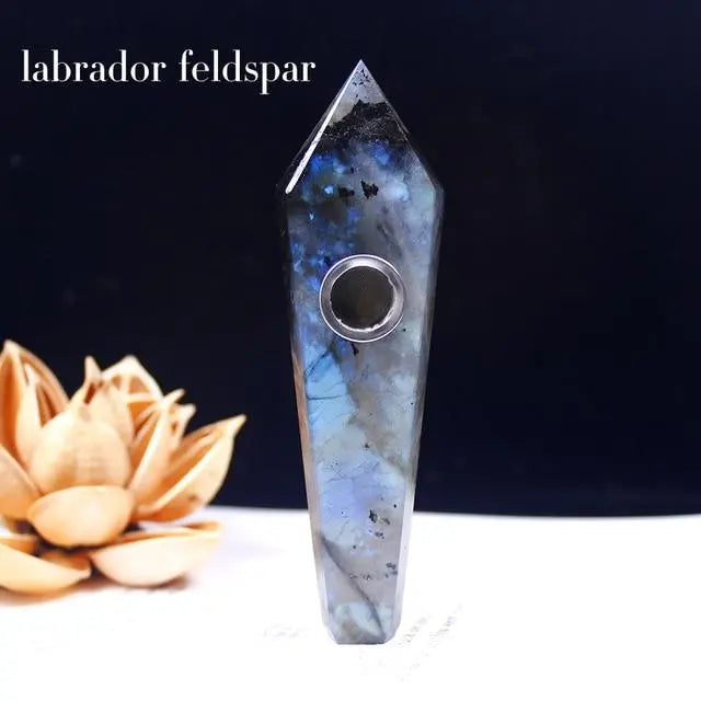 Crystal Quartz Healing Pipe - Your Soul Place